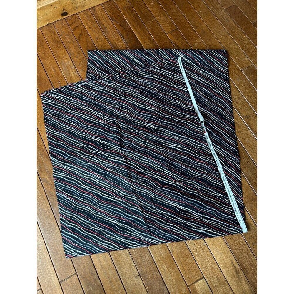 3 Yards "Velo" by Alice Kennedy for Timeless‎ Treasures Quilted Fabric Black Red